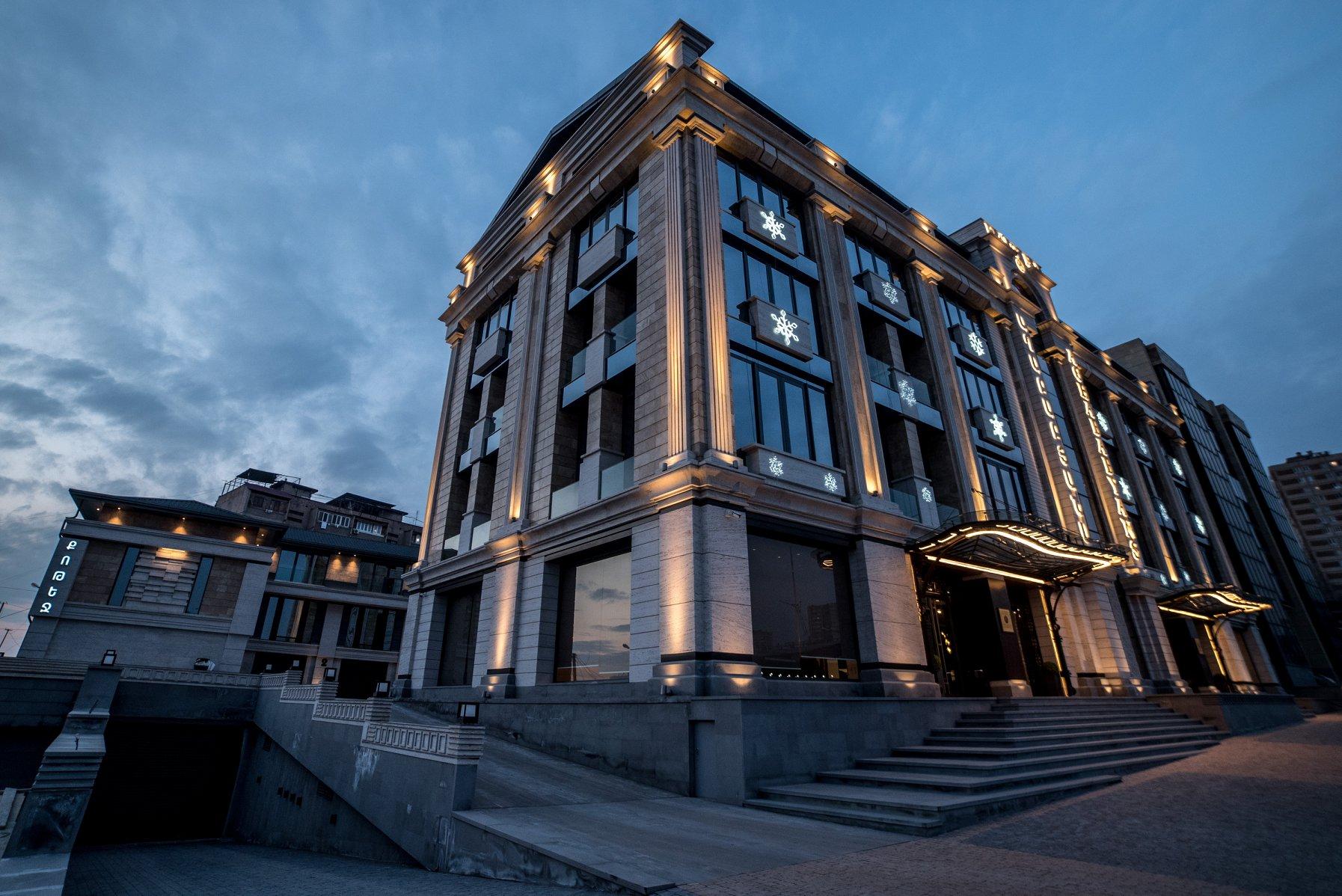 Aghababyan'S Hotel Yerevan Exterior photo The headquarters of the National Bank of Georgia